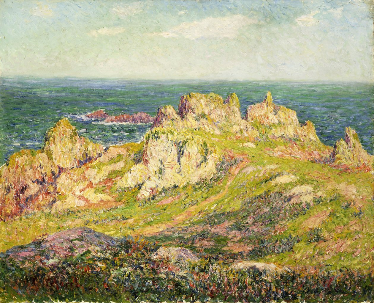 Stenar vid havet; Stenar vid havet, av Henry Moret