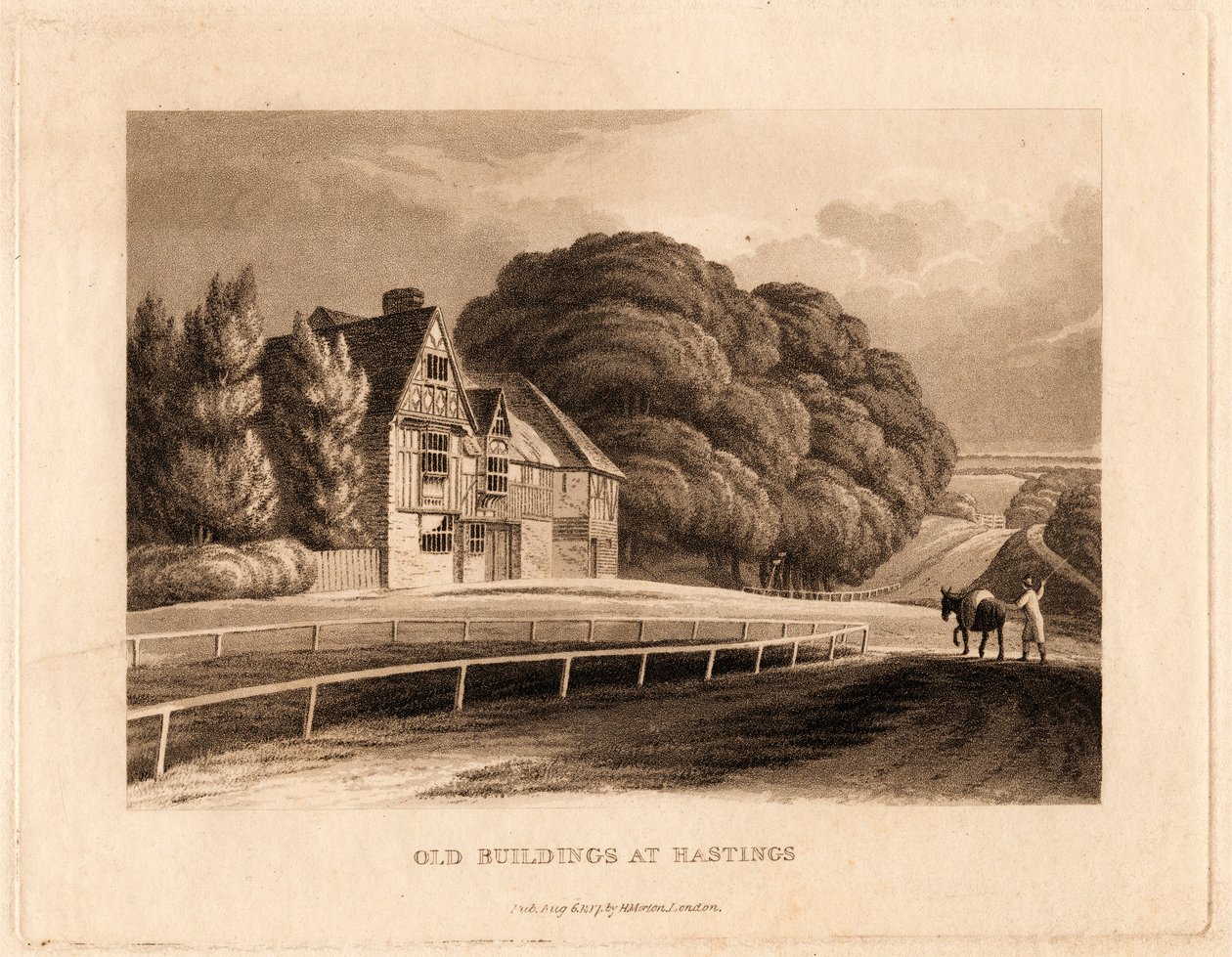 Gamla byggnader i Hastings av Henry Morton