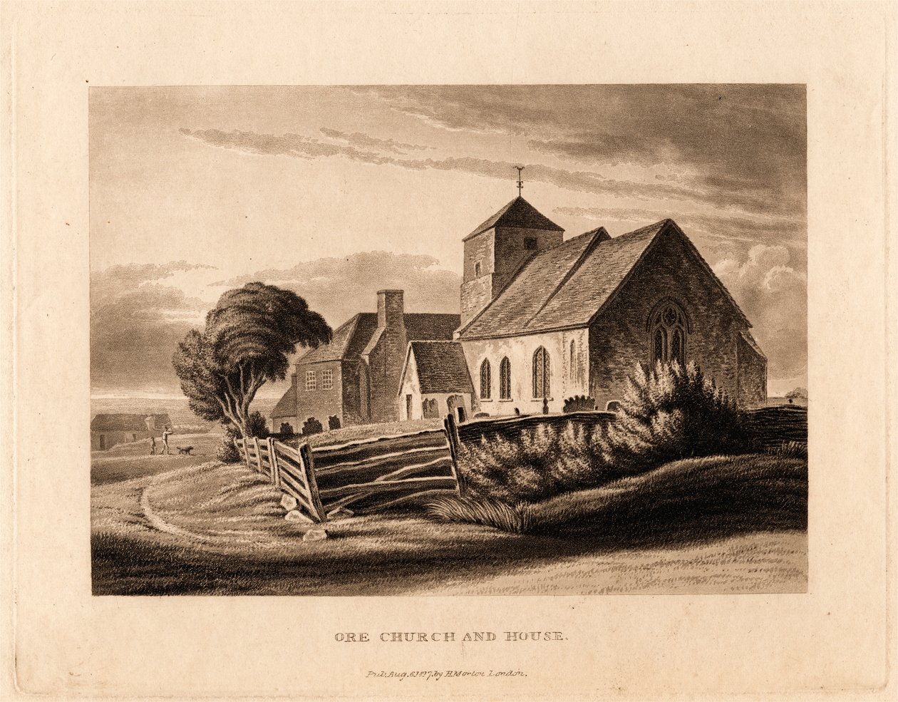 Malm kyrka och hus av Henry Morton