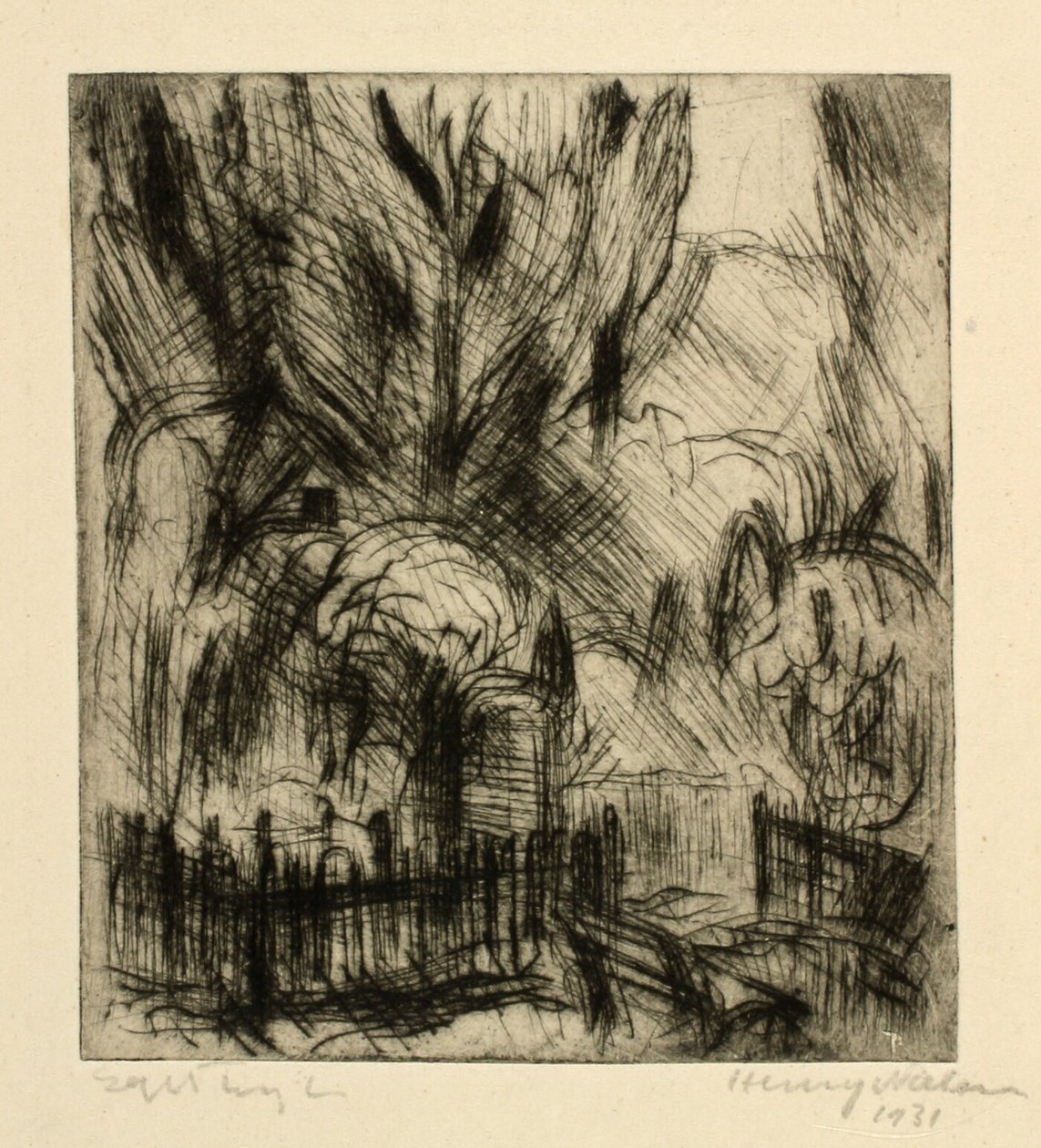 Kyrkogård av Henry Nielsen