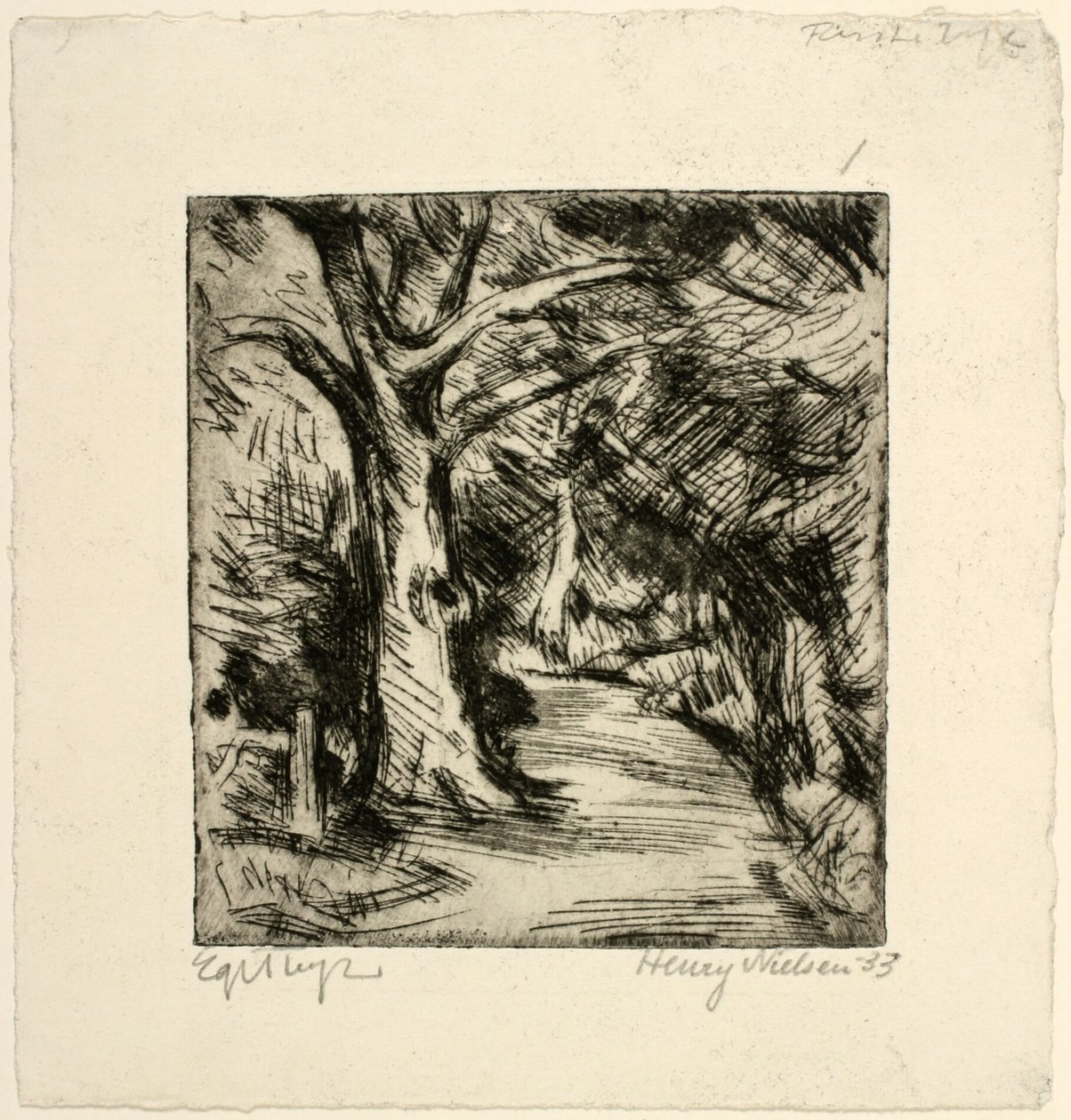 Skogsväg. Riis skog av Henry Nielsen