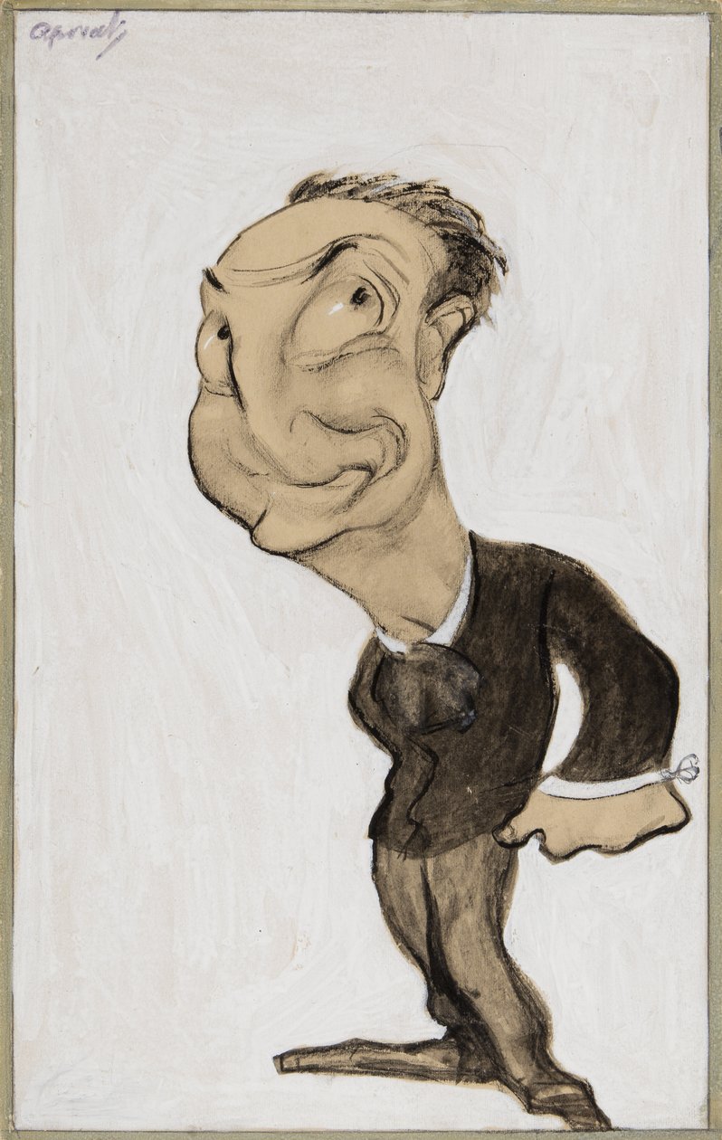 Little Tich (krita, penna, pensel, bläck & gouache på papper) av Henry Ospovat