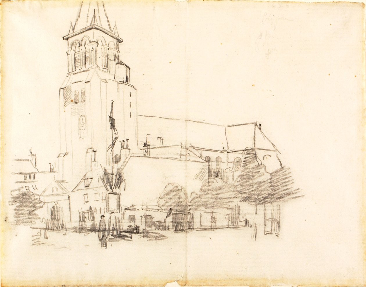 Kyrka, St.-Germain-des-Prés, Frankrike av Henry Ossawa Tanner