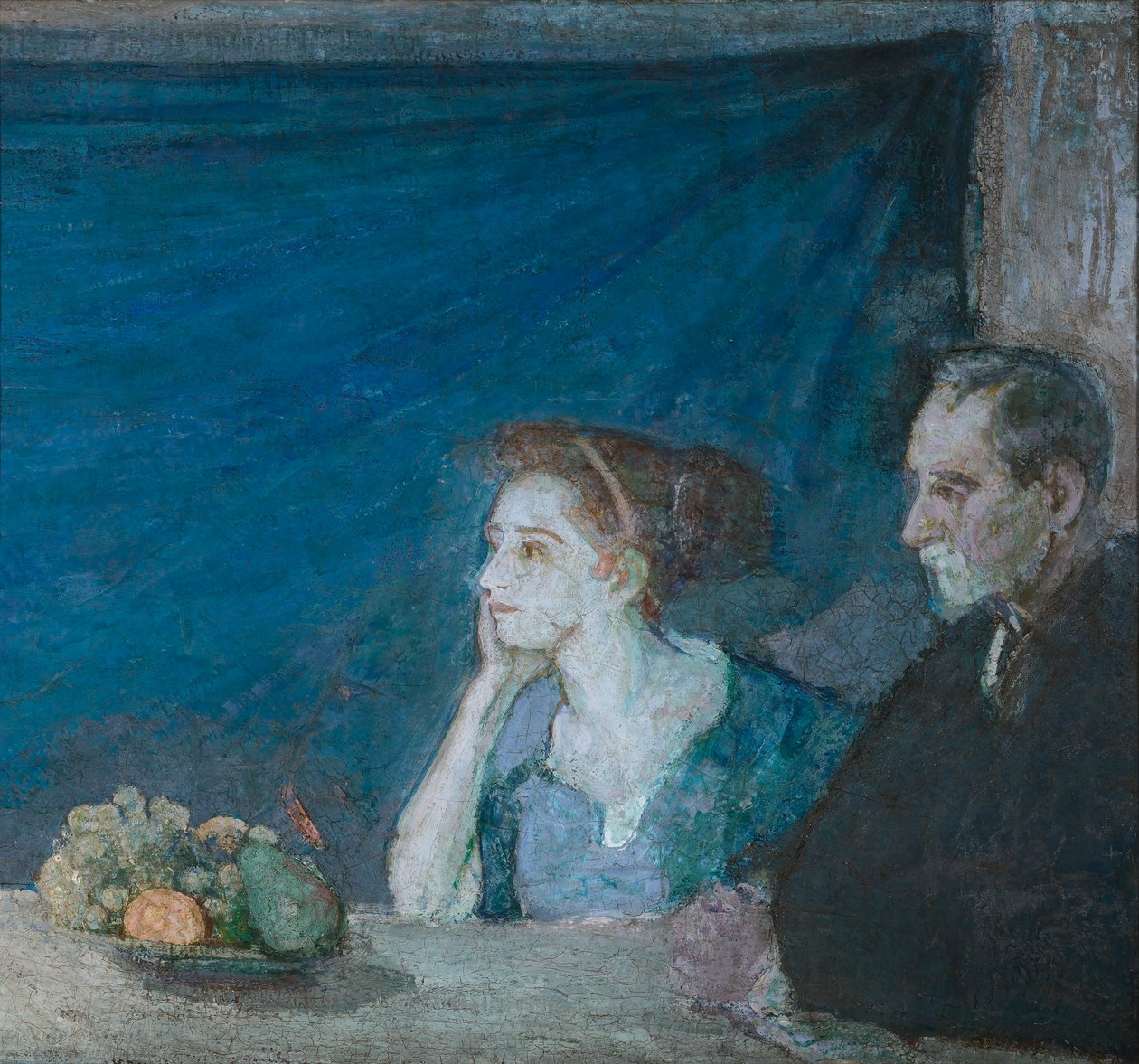 Porträtt av Mr och Mrs Atherton Curtis med stilleben av Henry Ossawa Tanner