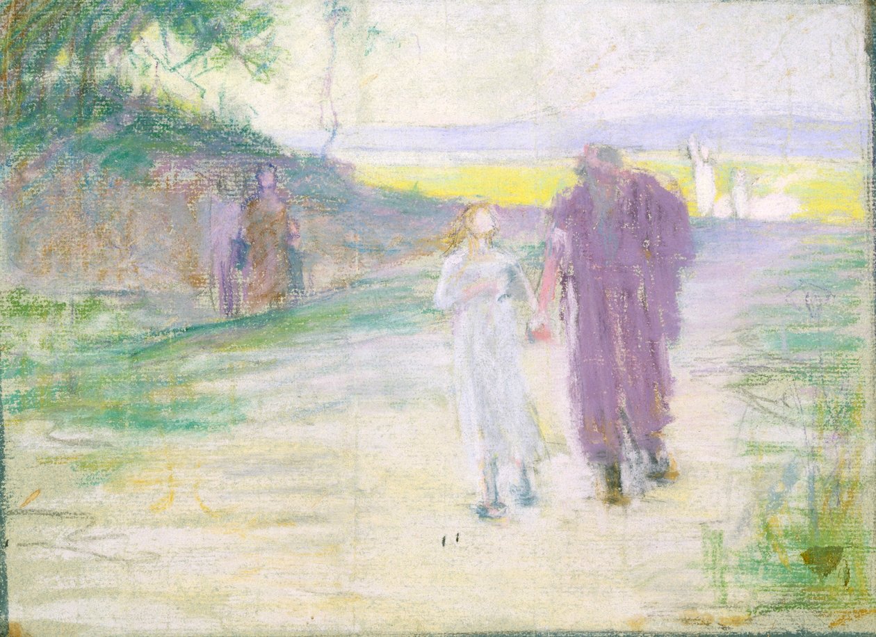 Studie för Flyg till Egypten av Henry Ossawa Tanner