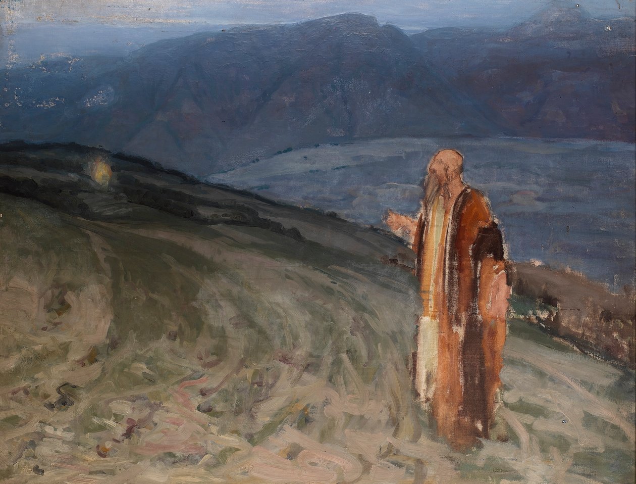 Studie för Moses och den brinnande busken av Henry Ossawa Tanner