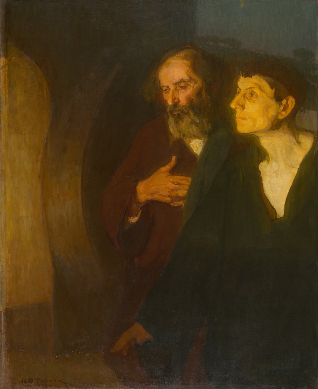 De två lärjungarna vid graven av Henry Ossawa Tanner