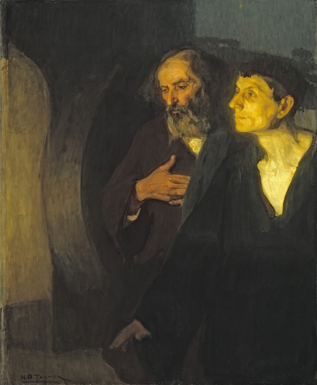 De två lärjungarna vid graven, ca 1906 av Henry Ossawa Tanner
