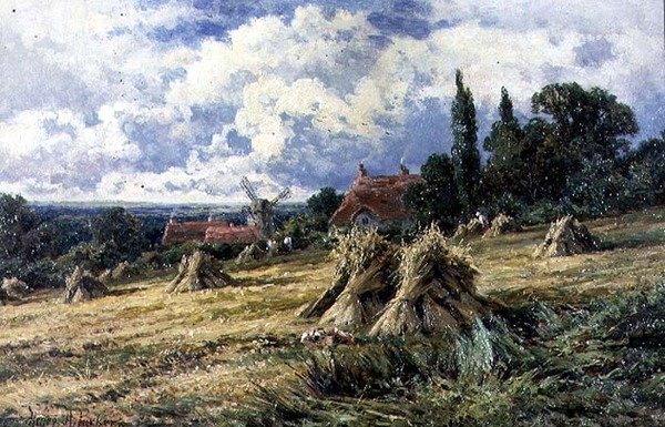 Ett Surrey Cornfield av Henry Parker
