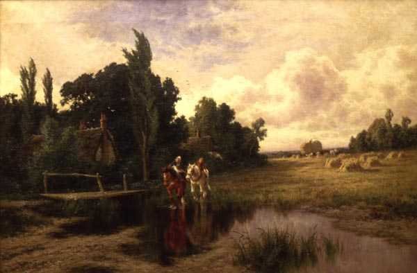 Across the Stream (olja på duk) av Henry Parker