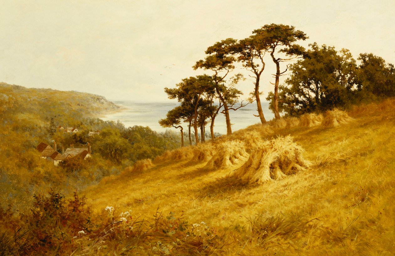 Harvest Time, Fairlight, Sussex, av Henry Parker