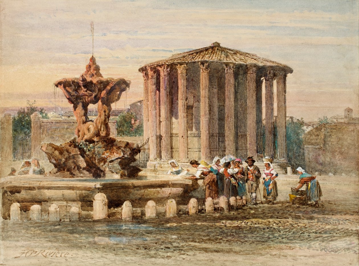 Fontän i Rom av Henry Parsons Riviere