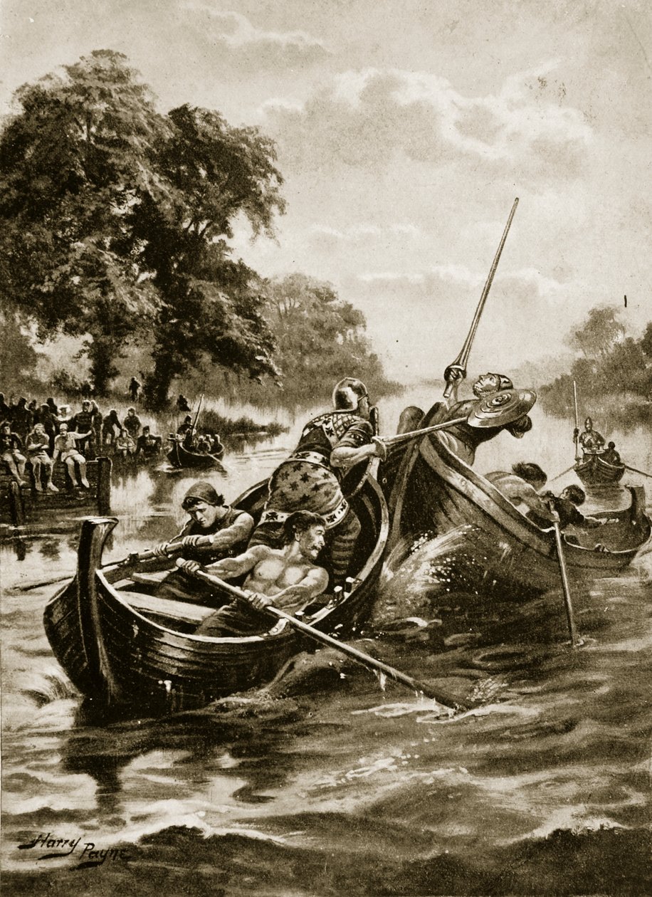 Vattenlutande, illustration från 