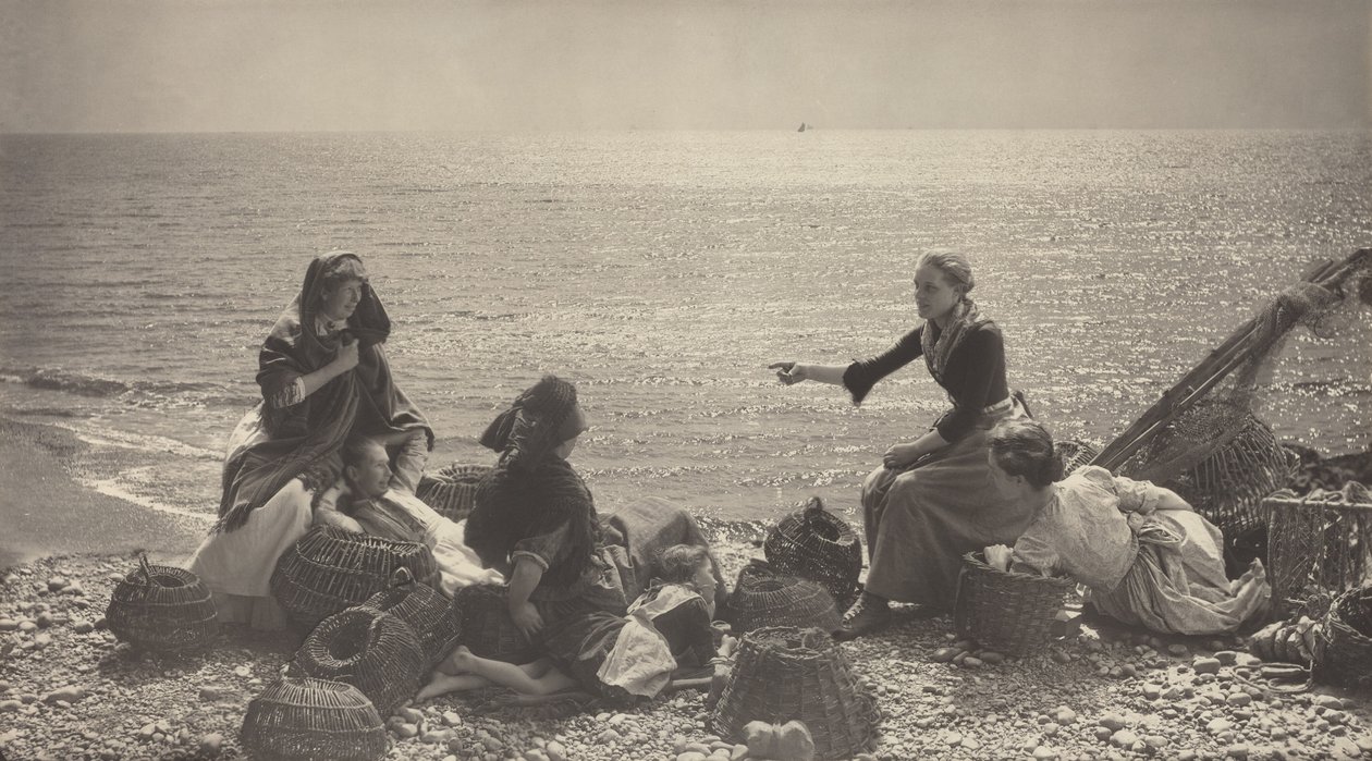 Skvaller på stranden av Henry Peach Robinson