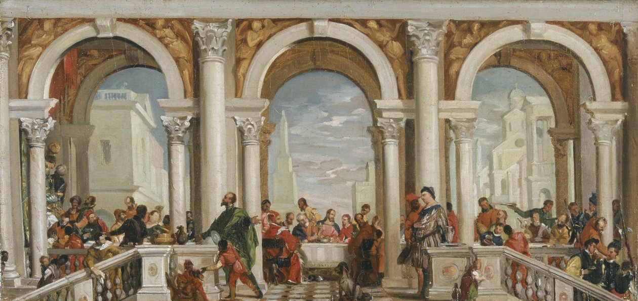 Festmåltiden i Levis hus (olja på duk) av Henry Penry Williams