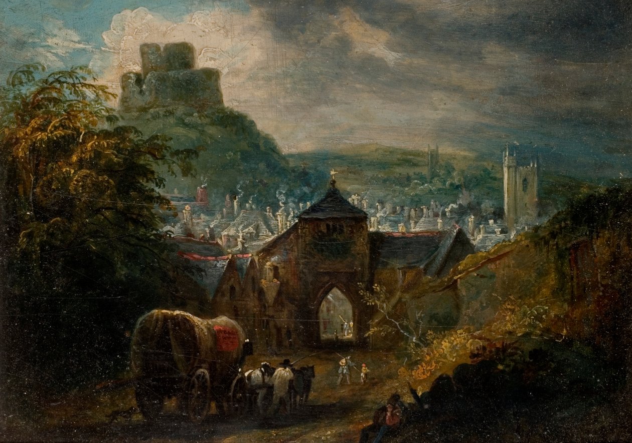 Glastonbury, Somerset (olja ombord) av Henry Perlee Parker