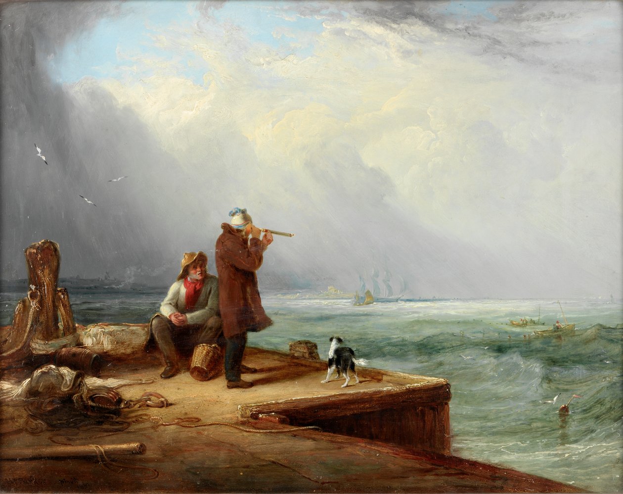 Utkiken, Shields Harbour, 1831 av Henry Perlee Parker
