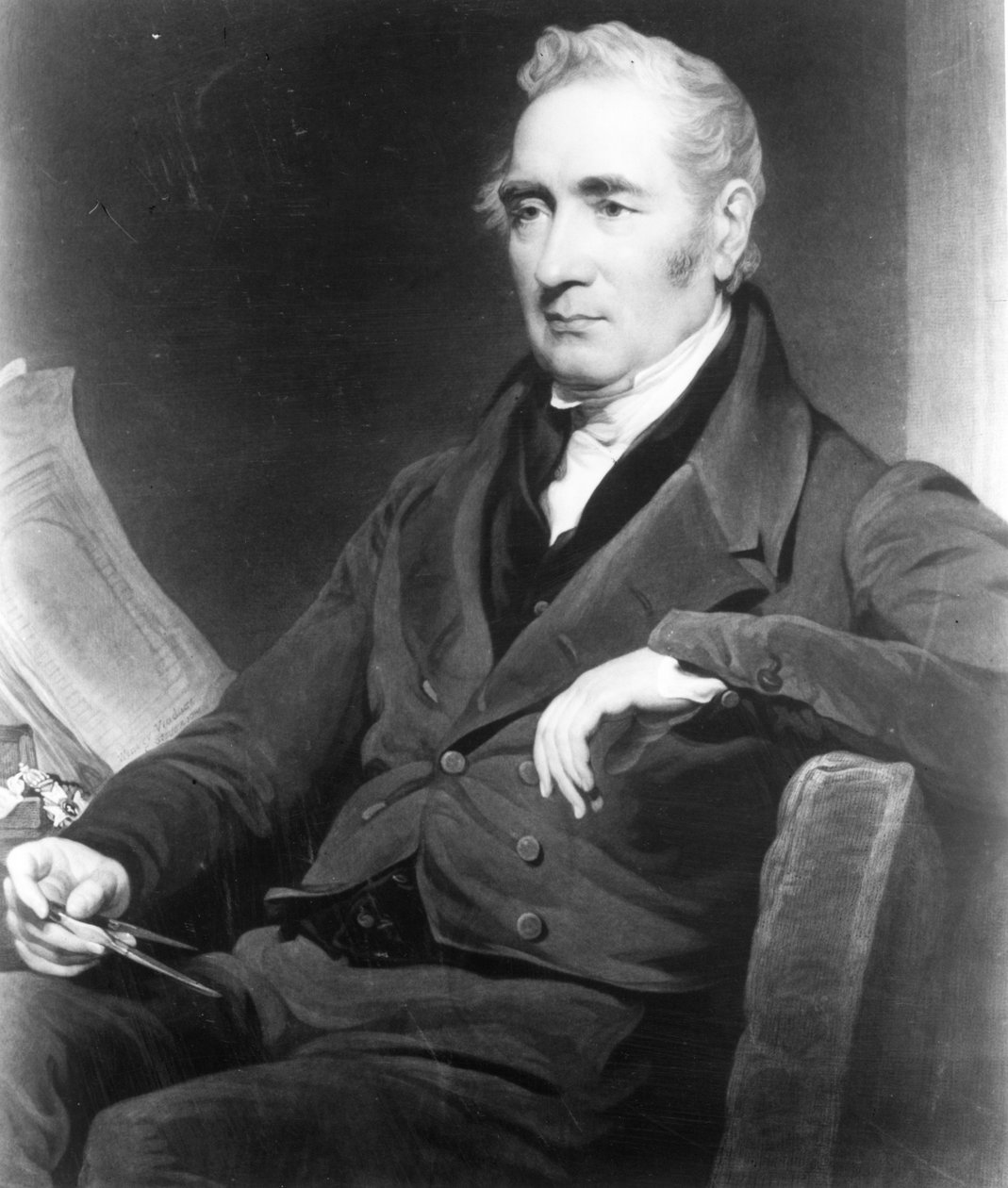 George Stephenson, graverad av Charles Turner, 1838 (mezzotint) av Henry Perronet Briggs