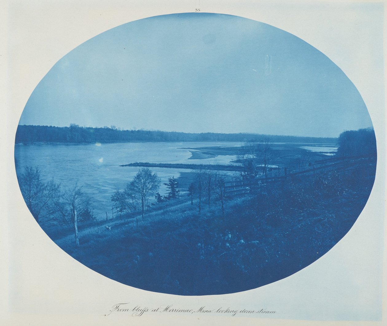 Från Bluffs at Merrimac, Minn. Ser nedströms av Henry Peter Bosse