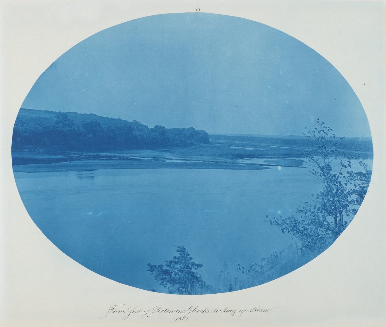 Från foten av Robinsons klippa uppströms,1891 (foto) av Henry Peter Bosse