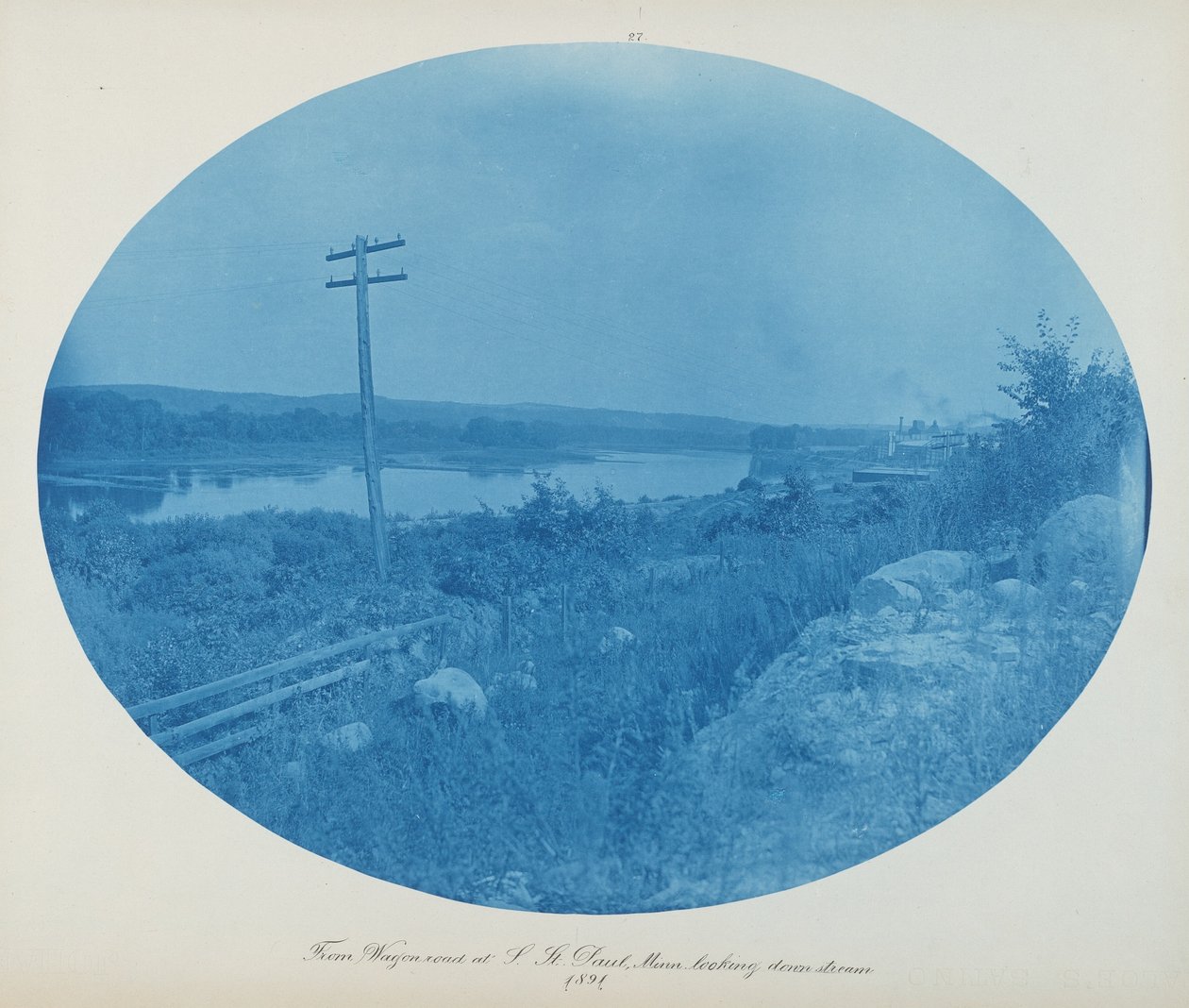 Från Wagon Road vid S. St. Paul, Minn. Ser nedströms av Henry Peter Bosse