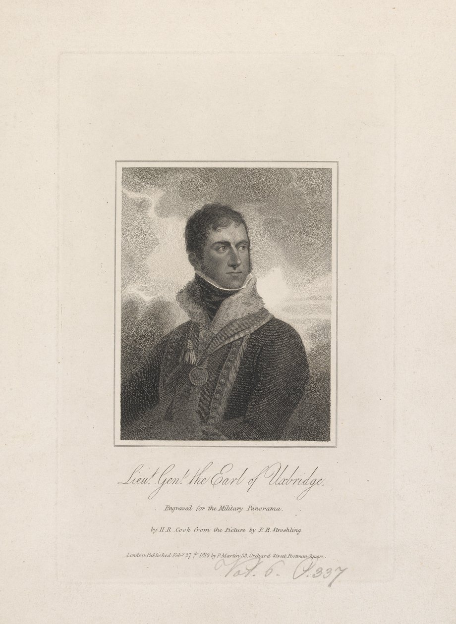Generallöjtnant, Henry Paget, jarlen av Uxbridge av Henry R. Cook