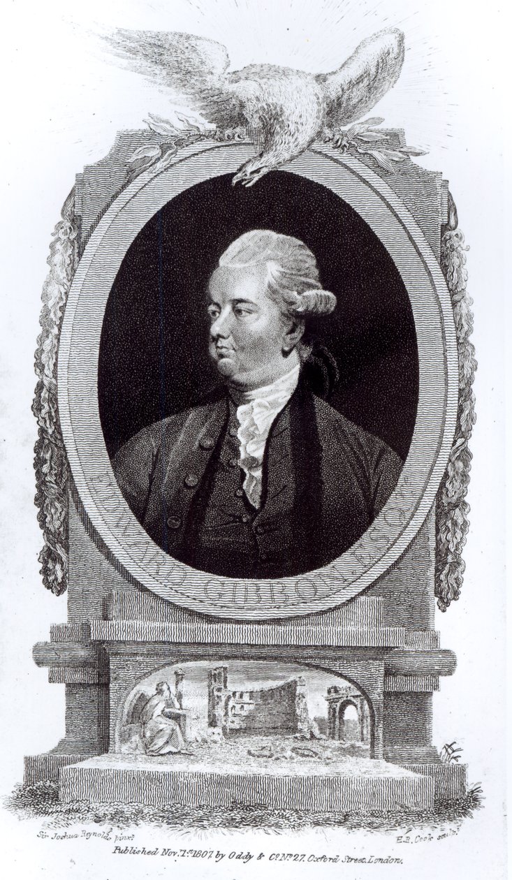 Porträtt av Edward Gibbon, från 