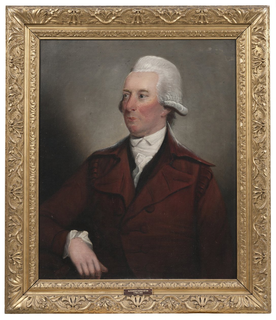 Alexander Baron Seton (1738-1814), jur.dr., godsägare, född i Skottland, verksam i Sverige och Skottland, g.m. 1. Elizabeth Angus, 2. Anne Innes of Cathlow, systerson till och adopterad av George Seton, ägde Ekolsund 1786-1828 av Henry Raeburn