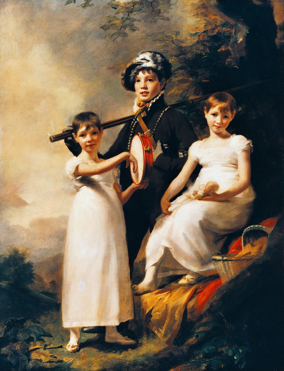 Elphinstons barn, ca 1814, målning av Henry Raeburn (1756-1823), olja på duk av Henry Raeburn