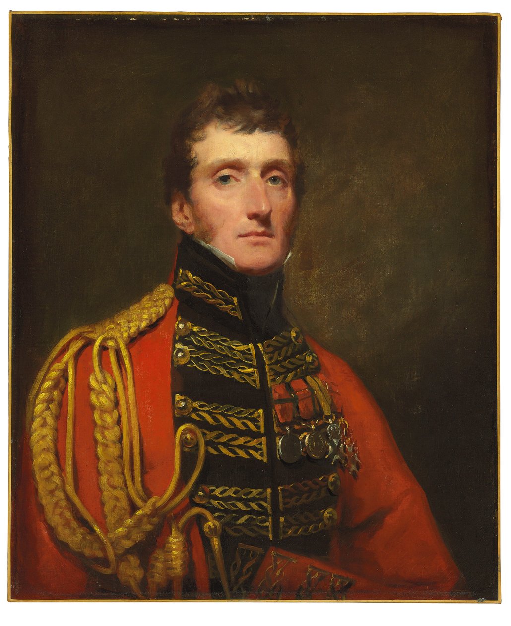 Porträtt av generallöjtnant William Stuart, halvlångt, i uniform av Henry Raeburn