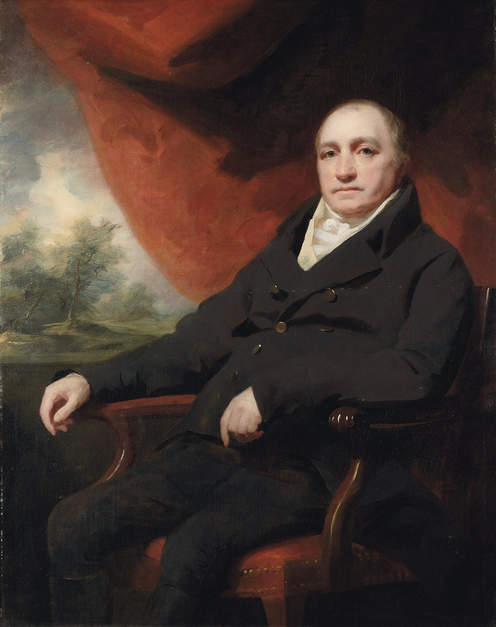Porträtt av en gentleman, traditionellt identifierad som Dr. Black eller Dr. Blake av Henry Raeburn