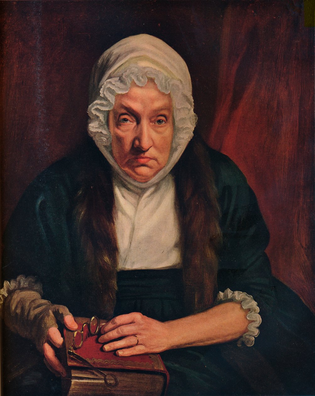 Porträtt av Hon. Mrs Bushell, c1600-talet, 1914 av Henry Raeburn
