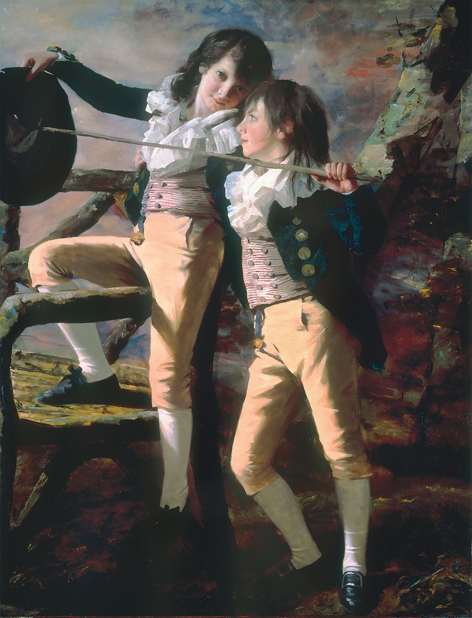 Bröderna Allen (porträtt av James och John Lee Allen) av Henry Raeburn