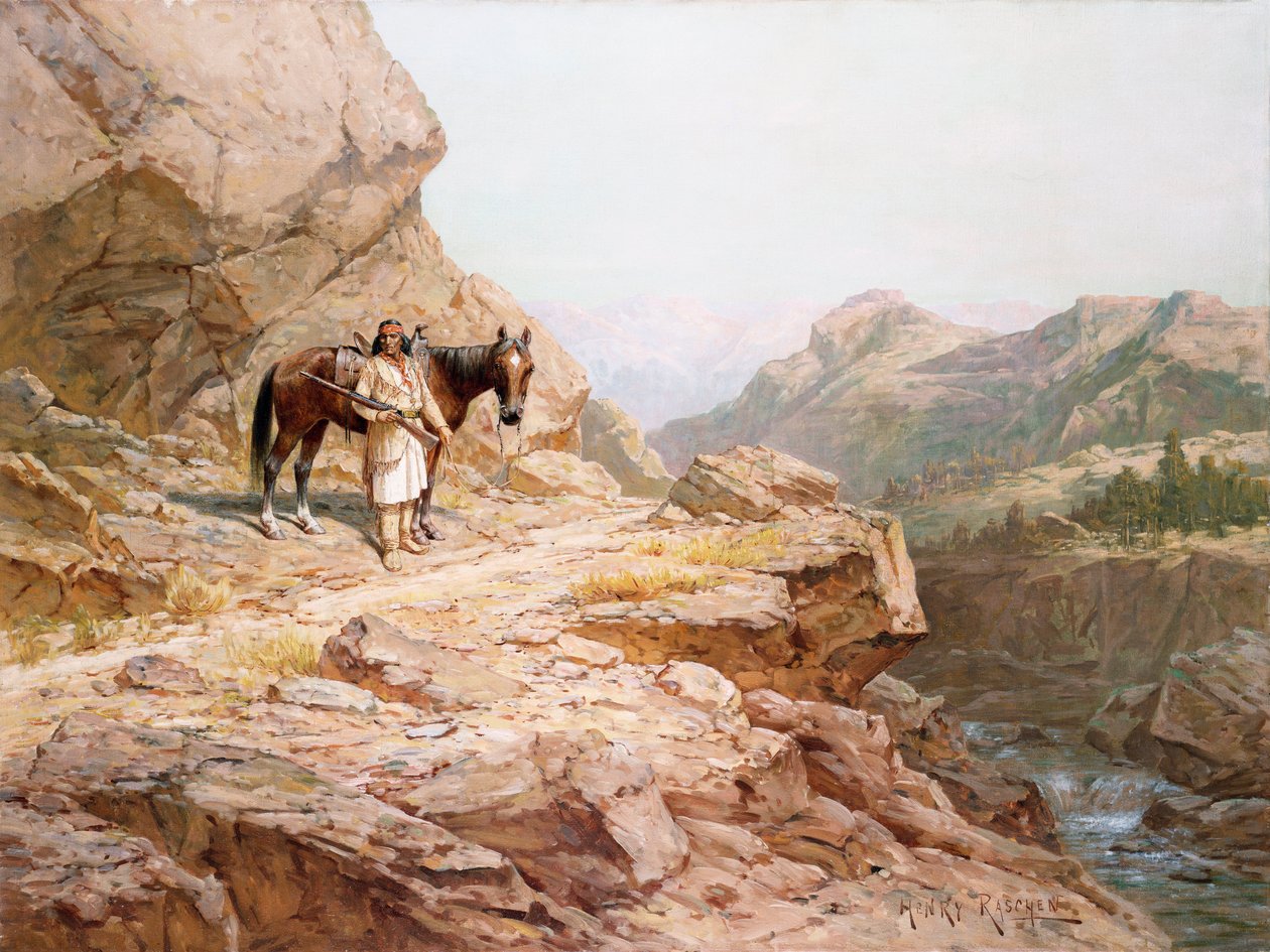 The Look Out (olja på duk) av Henry Raschen