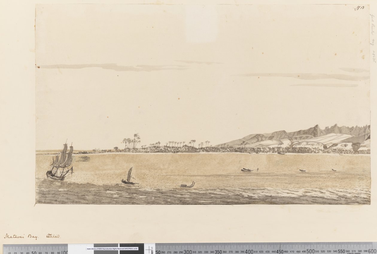 Sida 13 Matavai Bay, Otaheite, 1768-75 (wc) av Henry Roberts