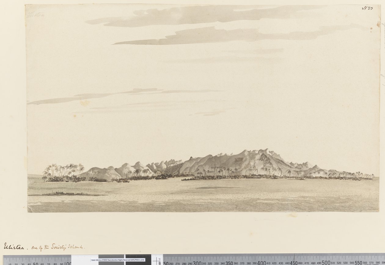 Sida 23 Ulietea, en av Society Islands, 1768-75 (wc) av Henry Roberts