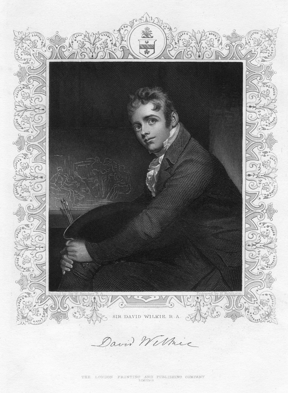 Sir David Wilkie 1785-1841, skotsk målare, 1800-talet. av Henry Robinson
