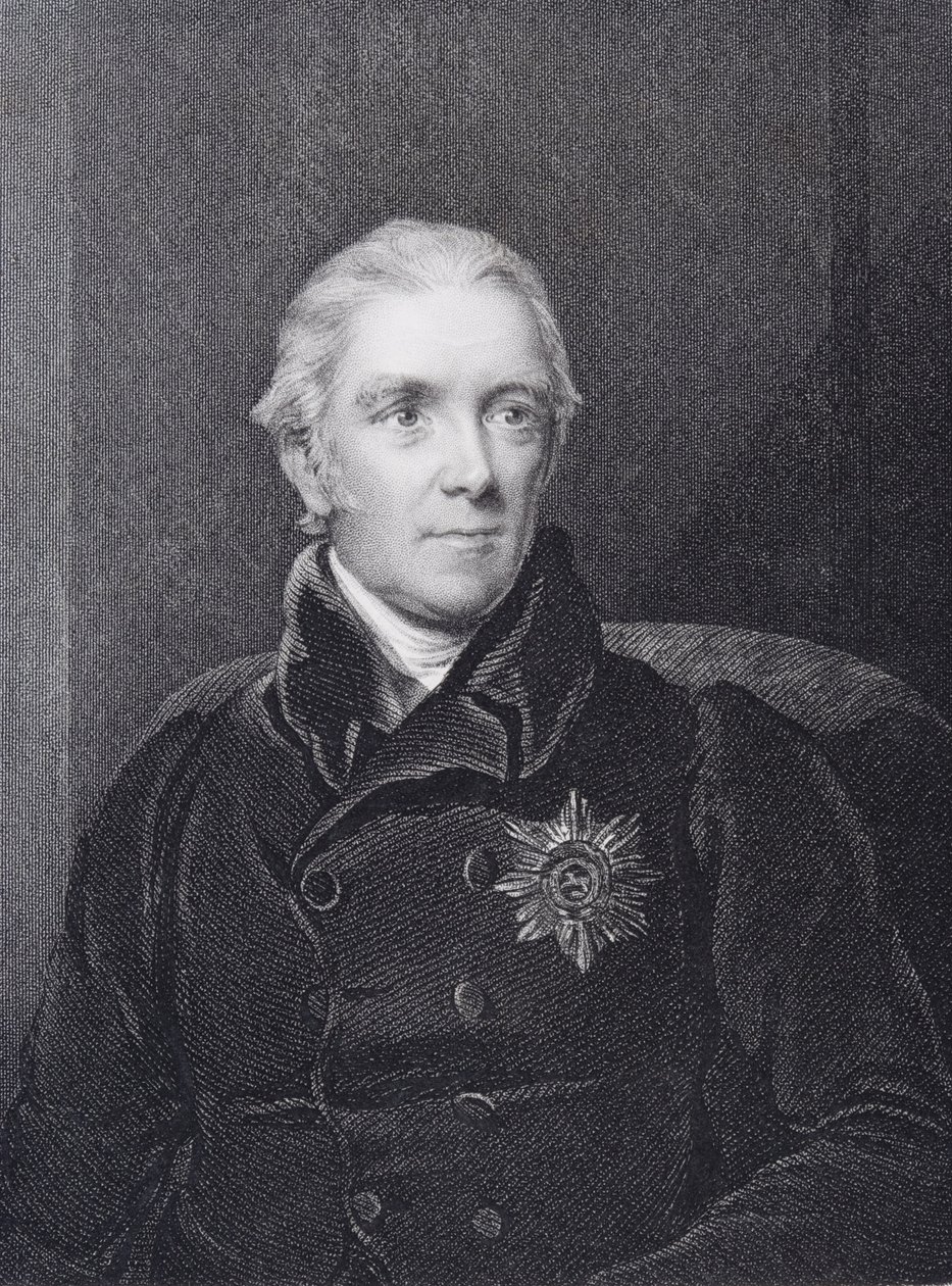 Sir Henry Halford, graverad av John Cochran (fl.1821-65) av Henry Room