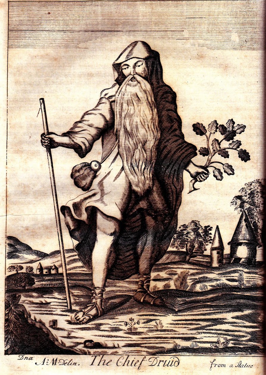 Chefsdruiden från Mona Antiqua Restaurata, 1723 av Henry Rowlands
