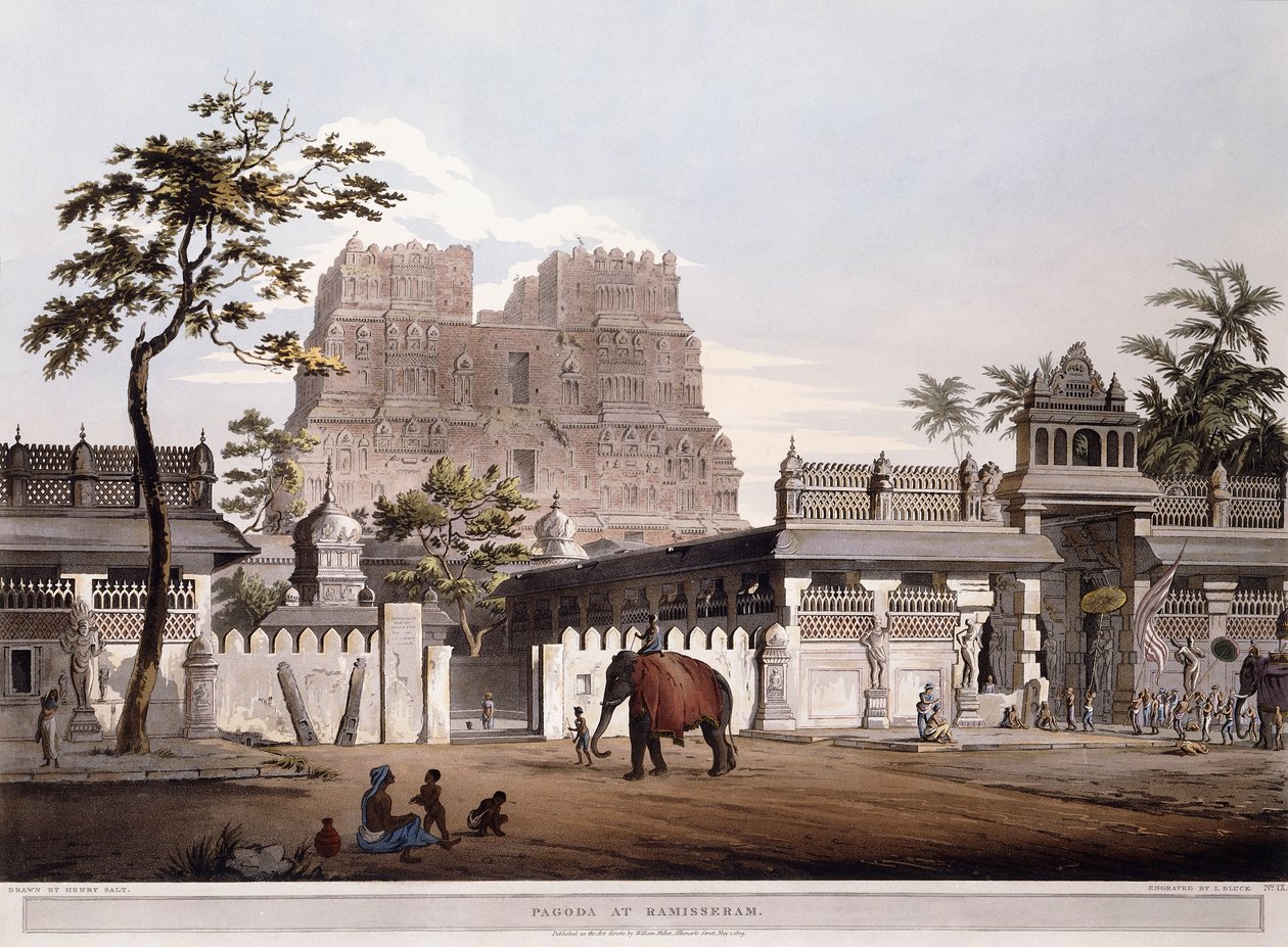 Pagoden vid Ramisseram, 1803 av Henry Salt