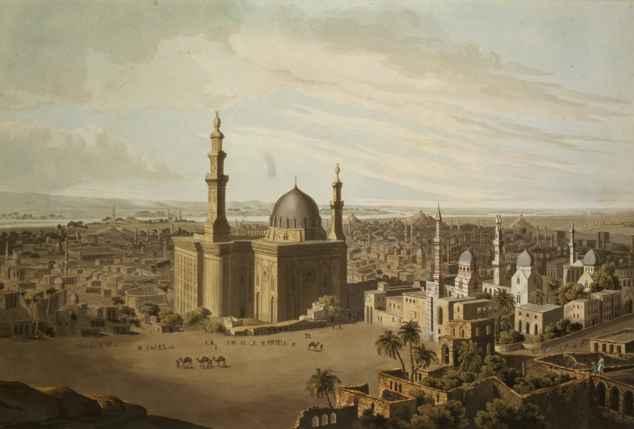 Utsikt över Grand Cairo, graverad av Daniel Havell (1785-1826) 1809 av Henry Salt