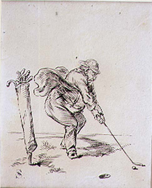 The Final Stroke, illustration från "Graphic" magazine, pub. c.1870 (lito) av Henry Sandercock