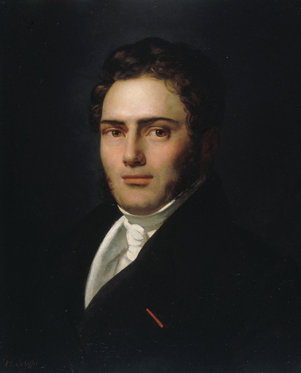 Porträtt av Saint-Amand Bazard 1791-1832, 1821. av Henry Scheffer