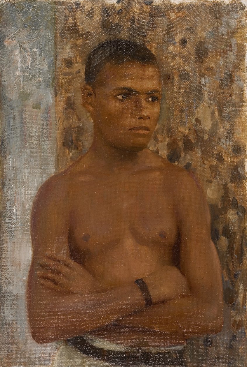 Half Length of Ralph, 1923 (olja på duk) av Henry Scott Tuke