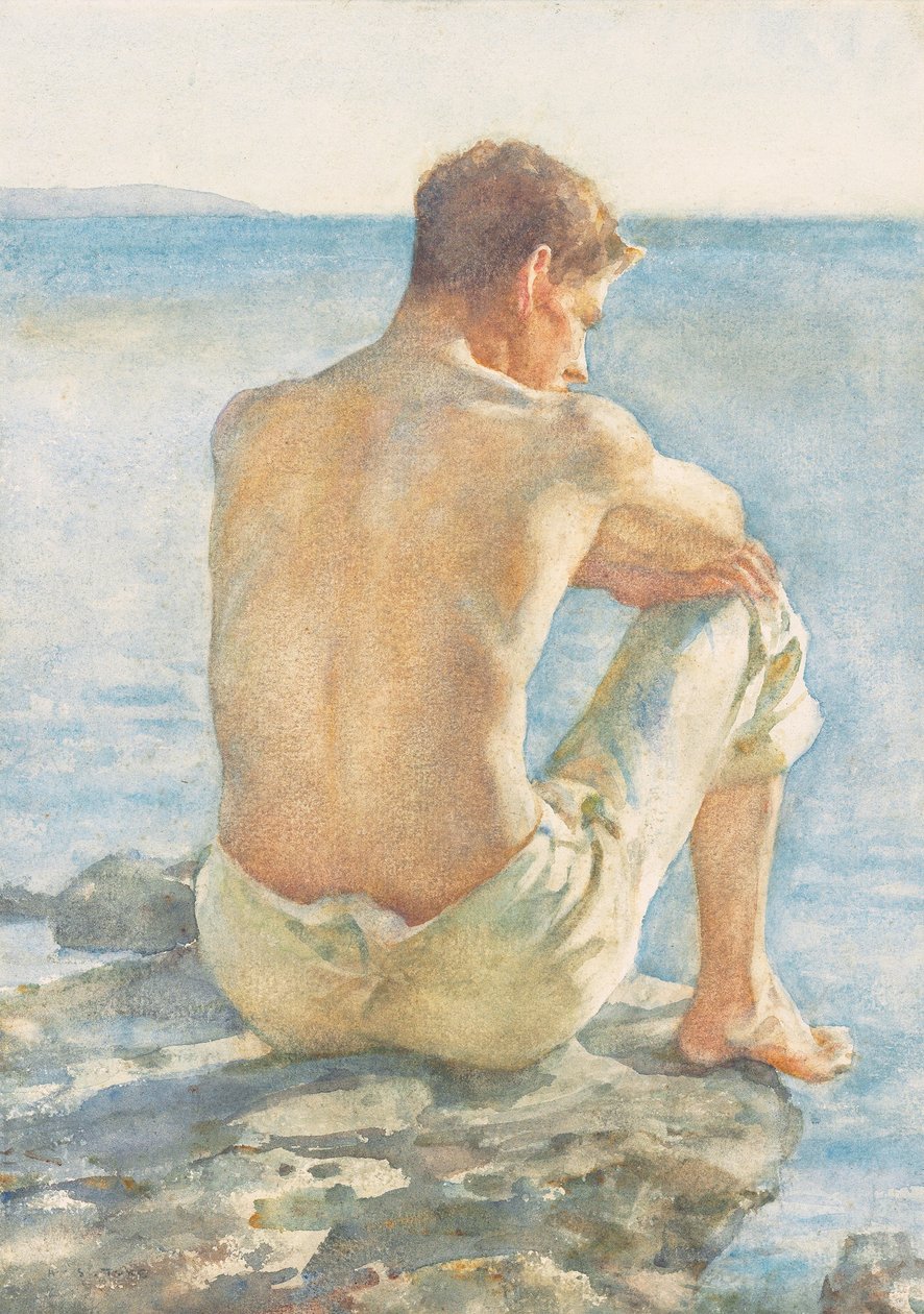 Tittar på havet av Henry Scott Tuke