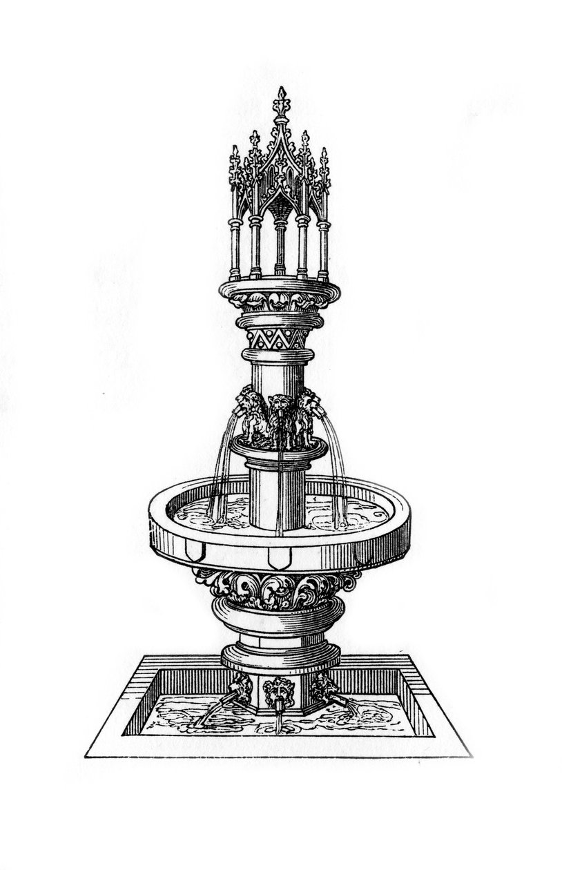 Fontän, 1470-1483, 1843. av Henry Shaw