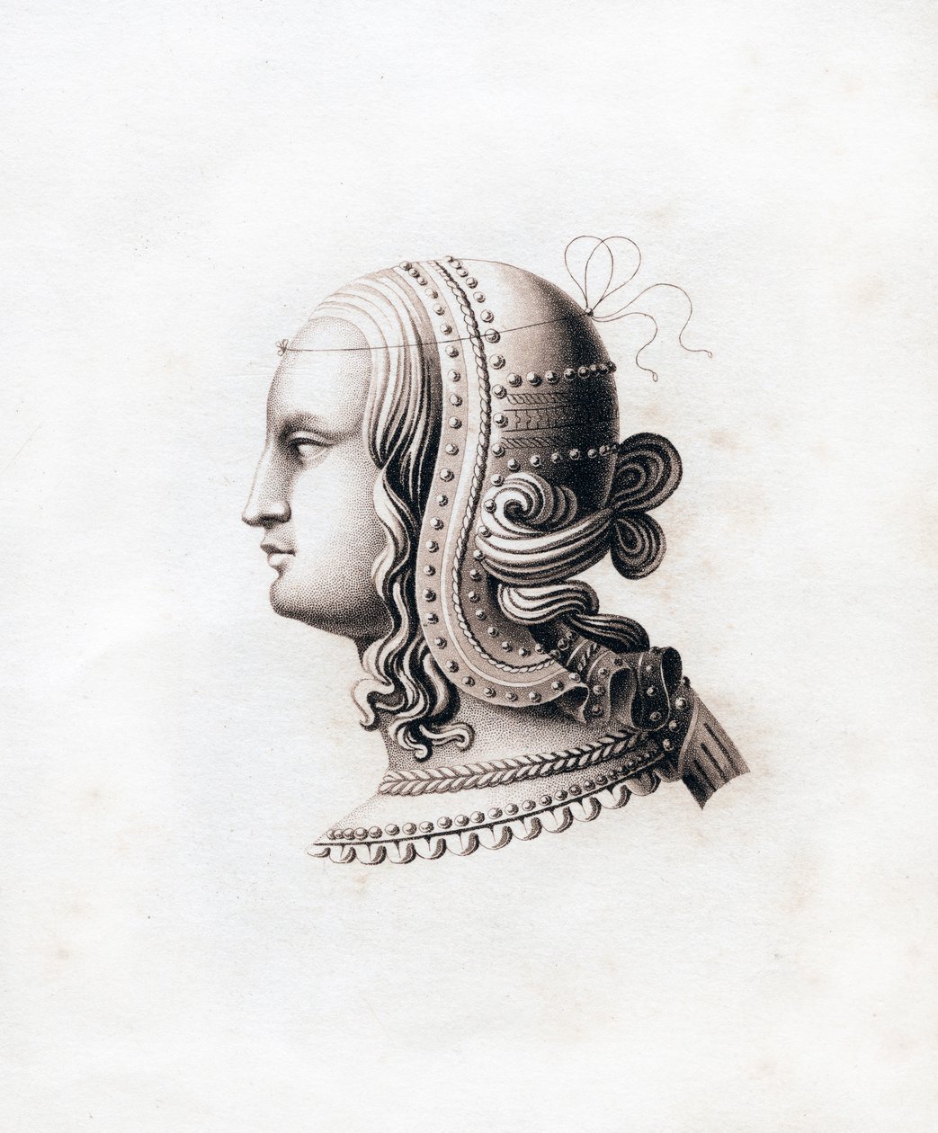 Huvudbonad, tidigt 1500-tal, 1843. av Henry Shaw