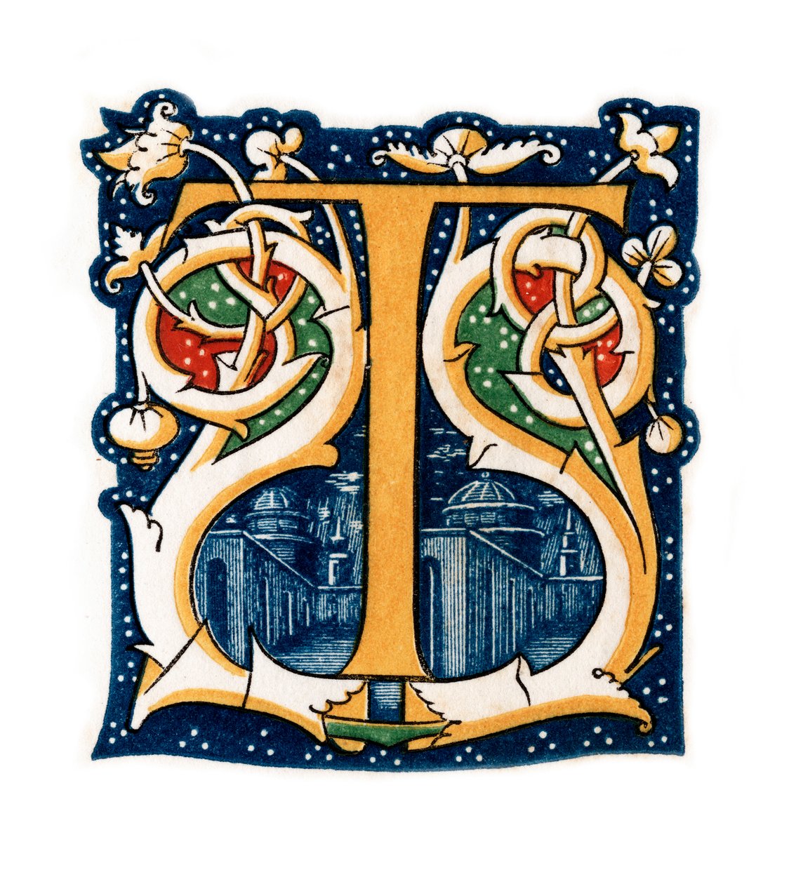 Inledande bokstav T, 1843. av Henry Shaw