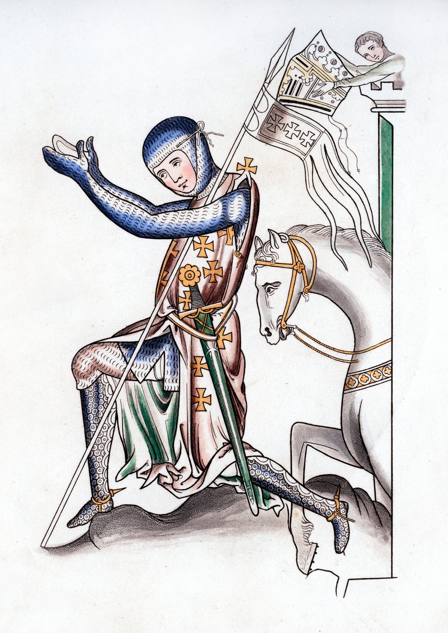 Riddare, sent 1100-tal, 1843. av Henry Shaw