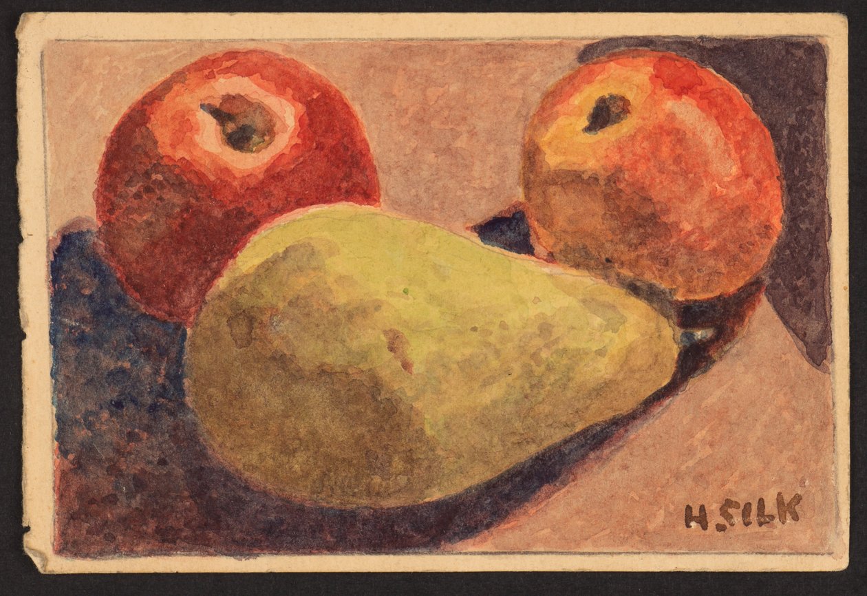 Äpplen och päron, c.1930 av Henry Silk